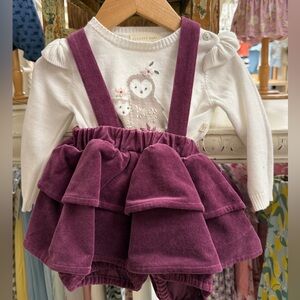 Adorable White and Purple Baby Outfit (elegant baby)